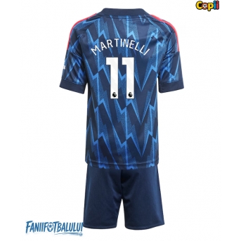 Arsenal Gabriel Martinelli #11 Echipament de Fotbal Replică 2025-26 Copii Deplasare (+ Șorturi)